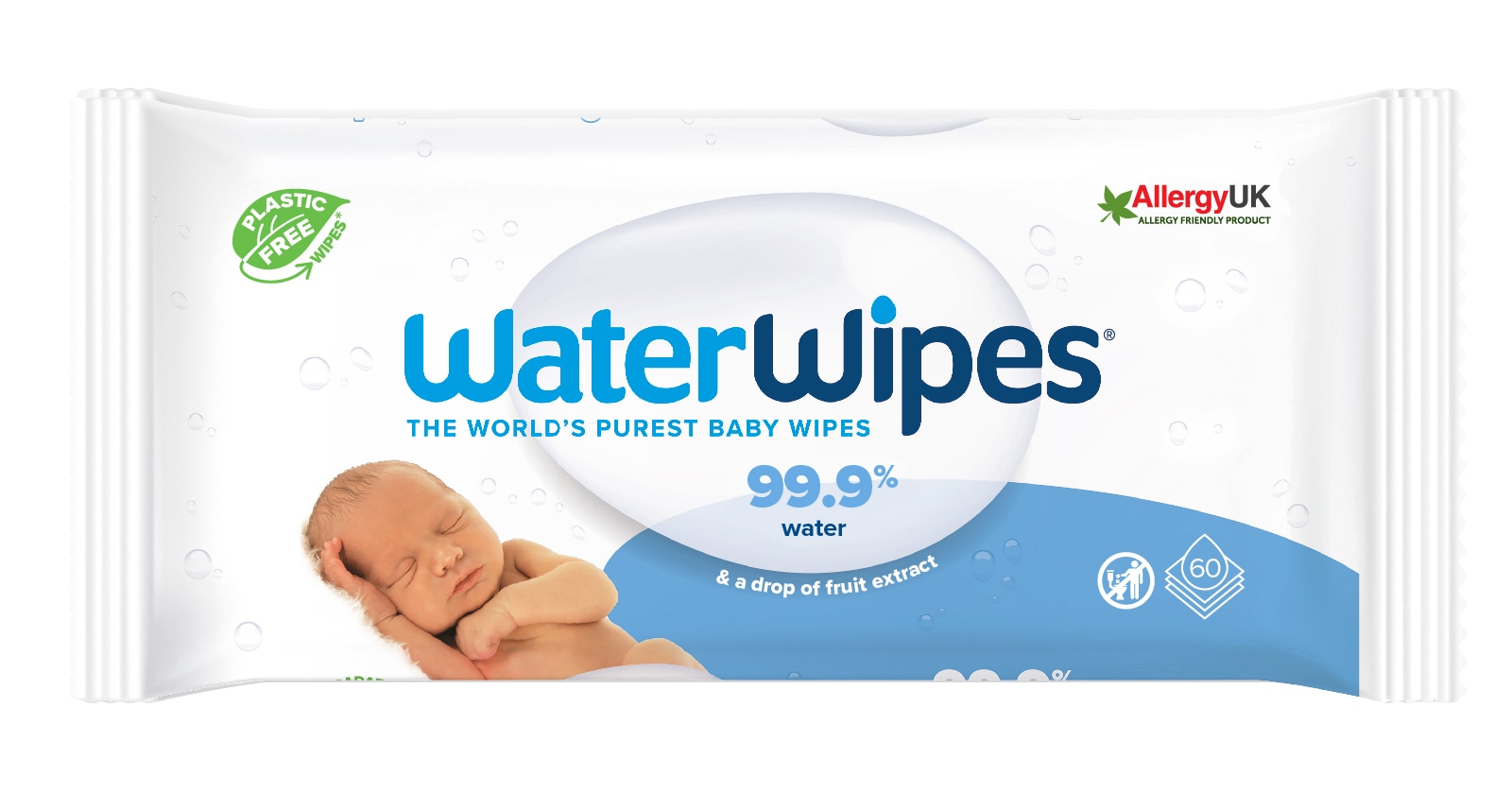 Water Wipes Våtservetter 60-pack